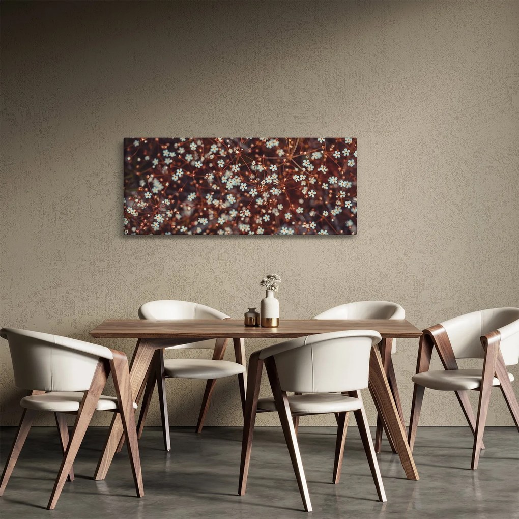 Tablou cu floare de nu mă uita (120x50 cm)