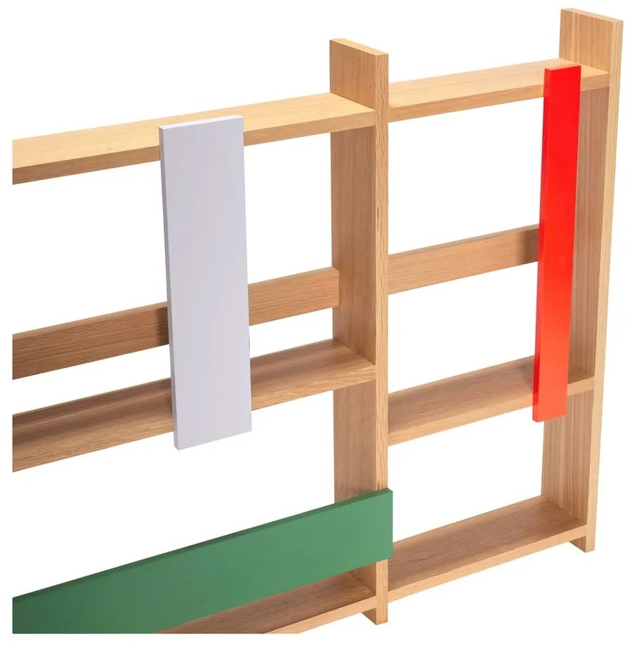 Raft etajat în culoare naturală cu aspect de lemn de stejar 110 cm Arki – Hübsch