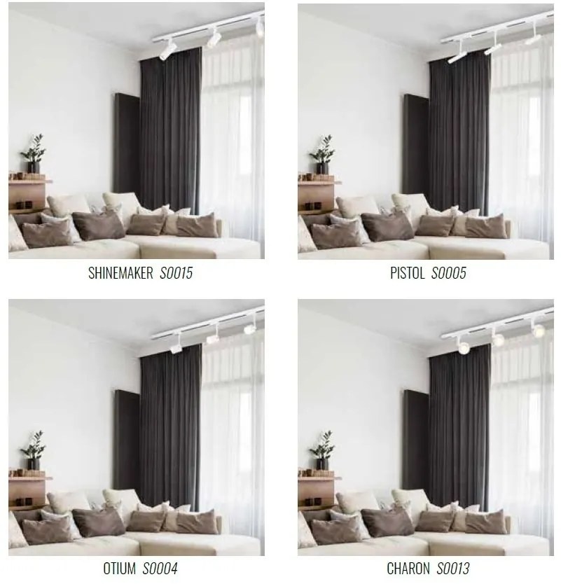 Spot LED directionabil pentru sina trifazata MAXLIGHT, SHINEMAKER alb