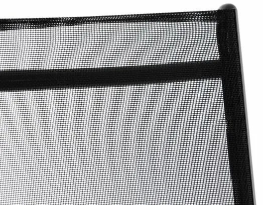 Set de două scaune reglabile de grădină - negru