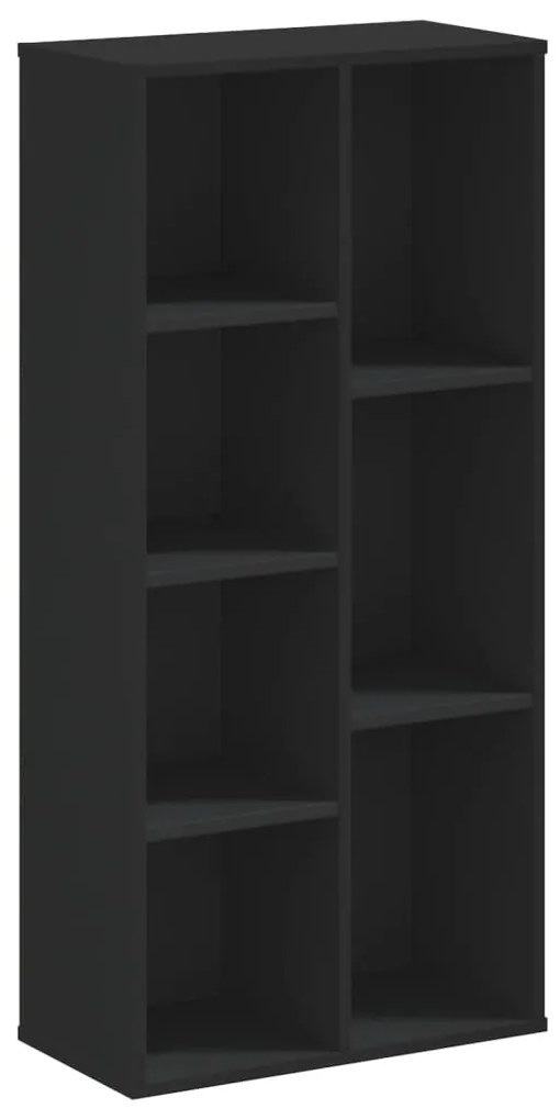 852790 vidaXL Bibliotecă, negru, 50x25x105 cm, lemn prelucrat