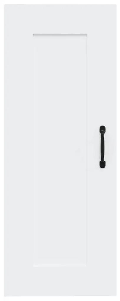 Dulap de perete, alb, 35x34x90 cm, lemn prelucrat Alb, 1