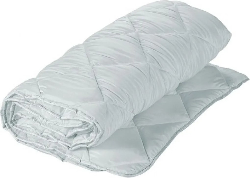 Pilota Alcam de vara din microfibra alba 200x220 cm, 150g/mp