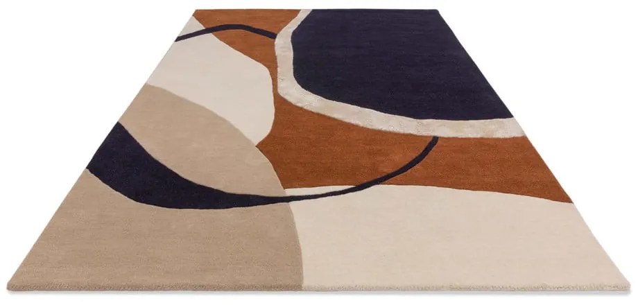 Covor cărămiziu handmade din lână 160x230 cm Matrix – Asiatic Carpets