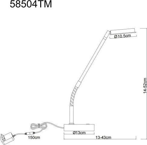 Veioza/Lampa de masa LED minimalista SILVIO