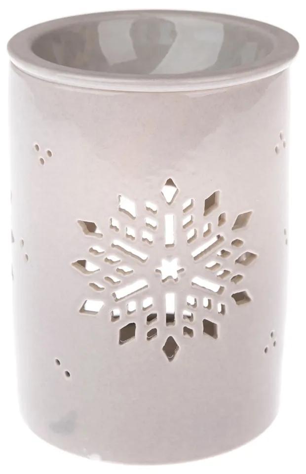 Lampă de aromaterapie din porțelan gri Dakls, înălțime 12,2 cm