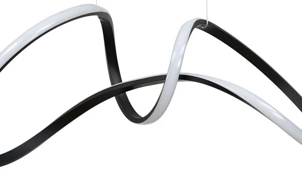 Lustră LED pe cablu TESORO LED/48W/230V neagră