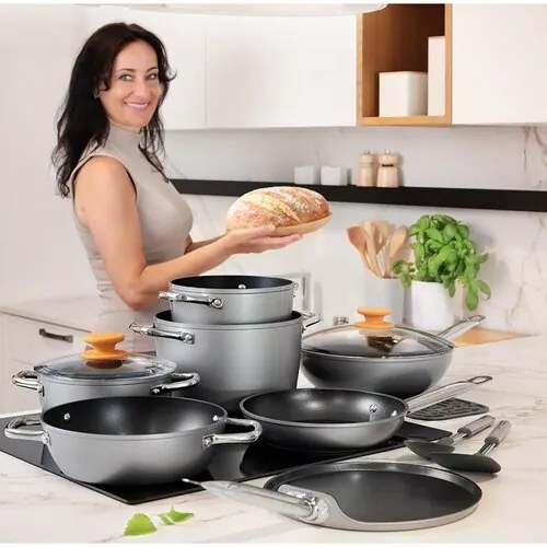 Tescoma Tigaie GrandCHEF+ diametru 32 cm, 2 mânere, diam. 32 cm