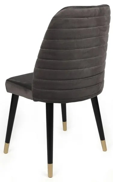 Set de scaune de sufragerie Hugo Anthracite, 4buc.