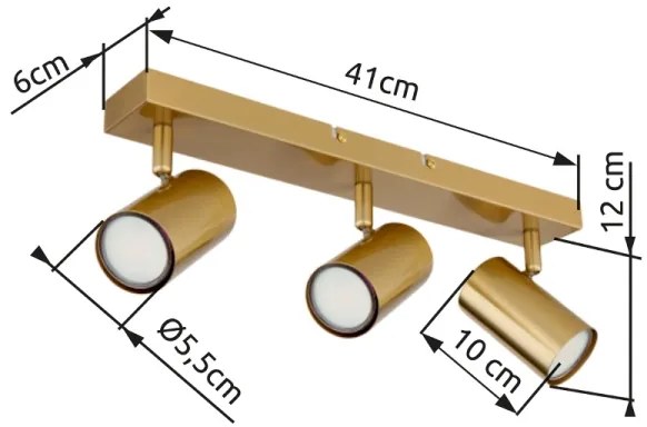 Spot Globo 57911-3GO ROBBY 3xGU10/35W/230V