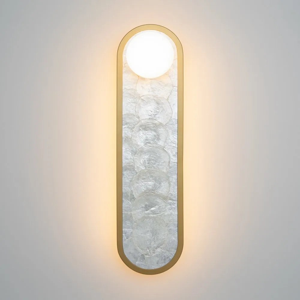 Aplica LED mozaic din sidef natural Capiz Perlamour