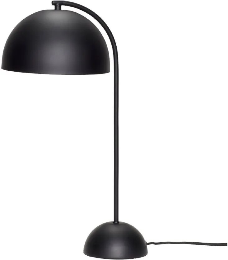 Lampa de Birou Neagra din Metal - Metal Negru Diametru(23 cm) x Inaltime(48)