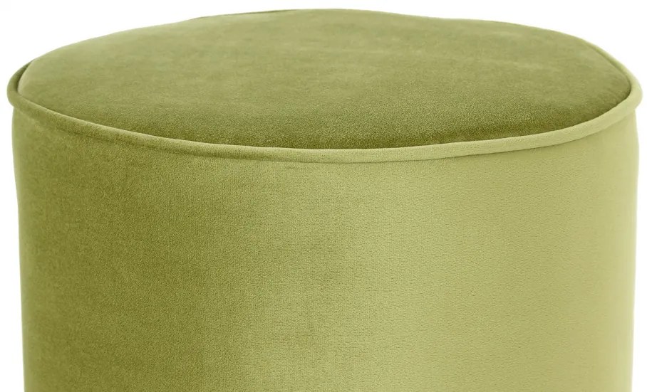 Puf/ Taburet din catifea Nena verde