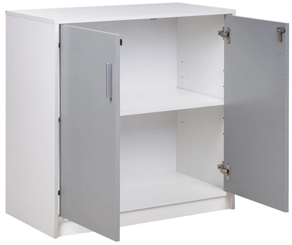 Dulap Zirkone (Alb + gri) . 1076653
