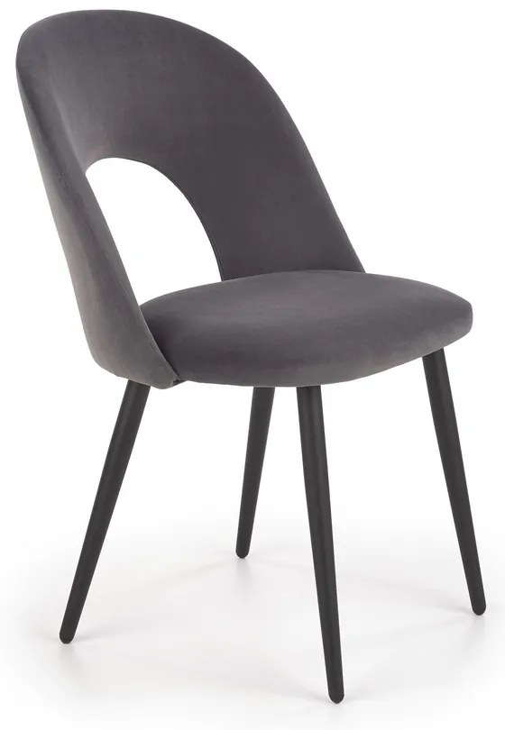 Scaun de bucaterie Gema, gri/negru