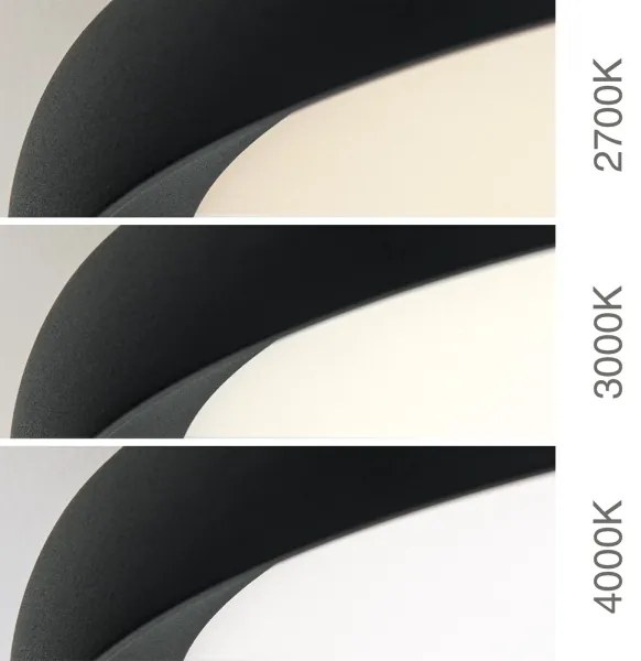 Orion - Plafonieră LED KANT, 30 W, 230 V, 2700/3200/4000 K, Ø 40 cm, negru