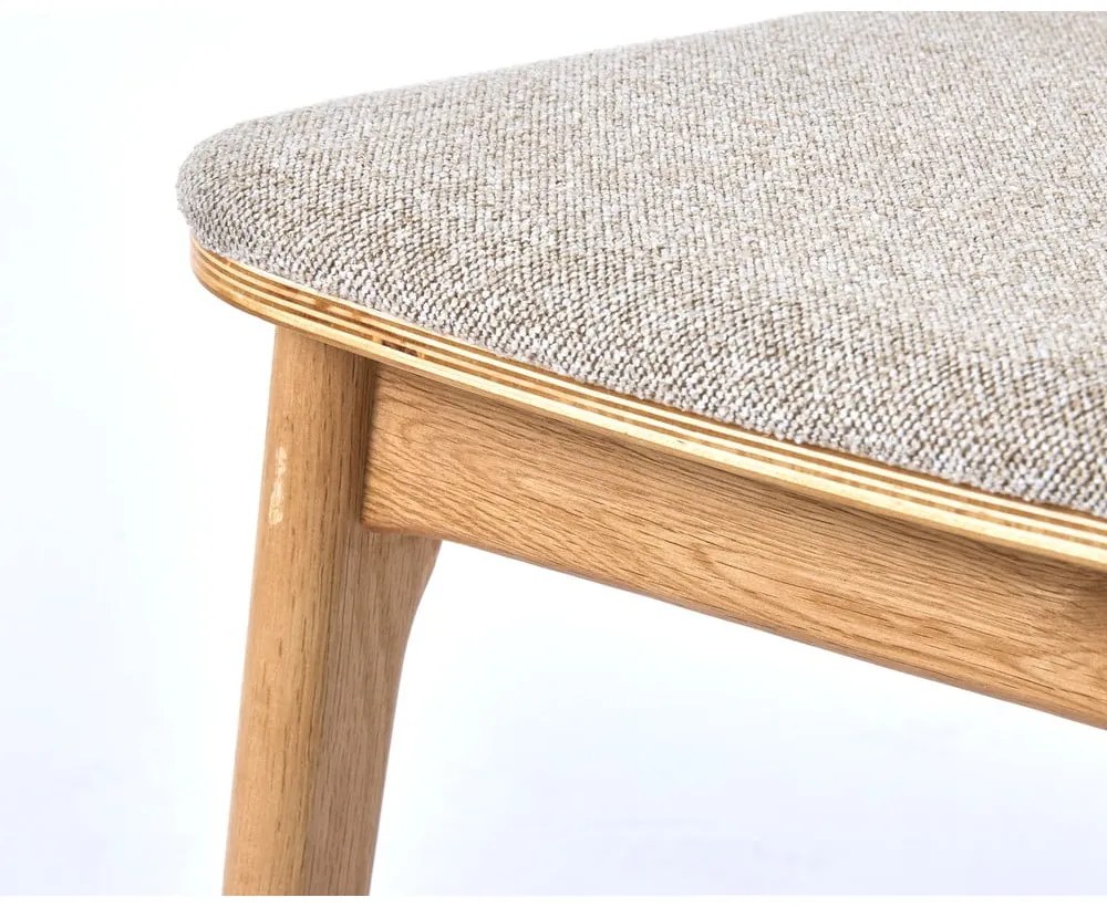 Scaun de dining bej/în culoare naturală Livo – Unique Furniture