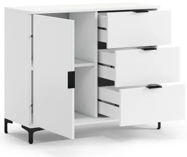 Dulap cu sertare LORA alb