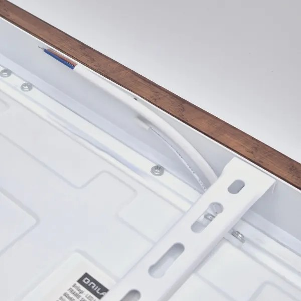 Plafonieră LED dimabilă Brilagi WOODY FRAME LED/50W/230V stejar 60x60 cm IP44 + telecomandă