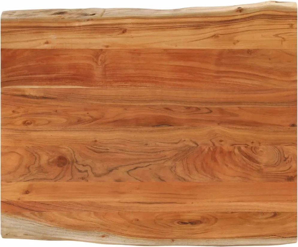 vidaXL Blat masă 100x80x3,8 cm dreptunghiular lemn acacia margine vie