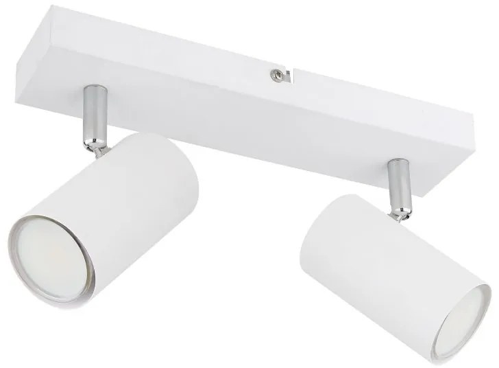 Aplica de perete / tavan cu 2 spoturi directionabile design modern ROBBY alb