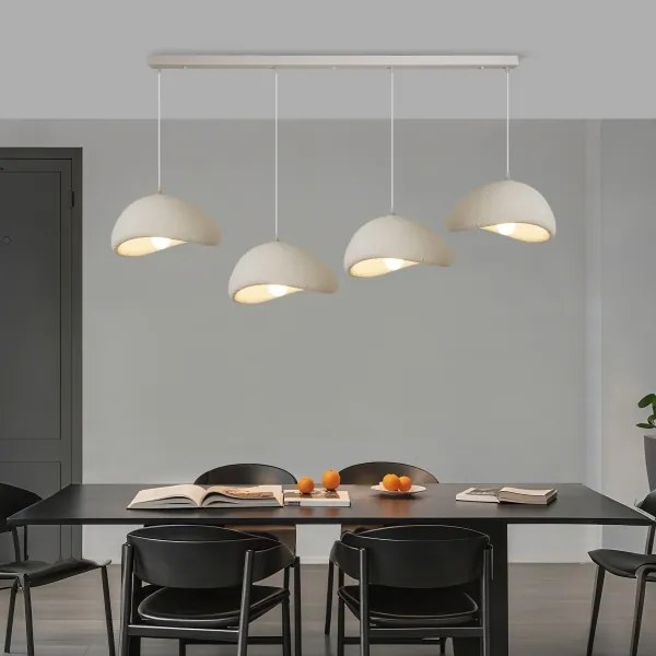 BRILAGI - Candelabru suspendat cu cablu WABI SABI 4xE27/60W/230V alb