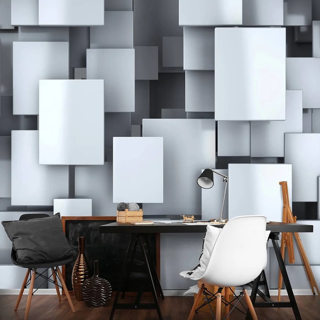 Fototapet - Pătrate 3D (152,5x104 cm)