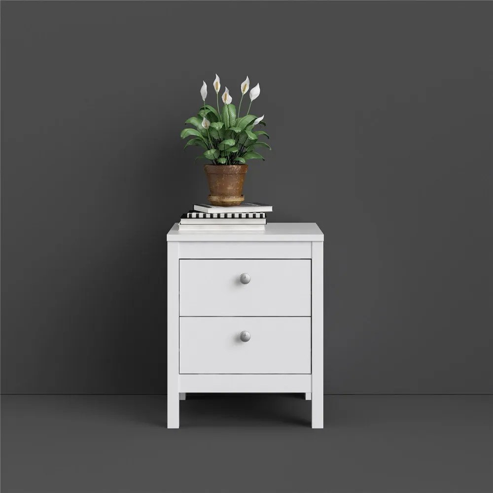 Noptieră albă Madrid - Tvilum