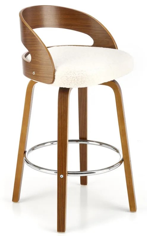 Scaun de bar H110 crem/nuc