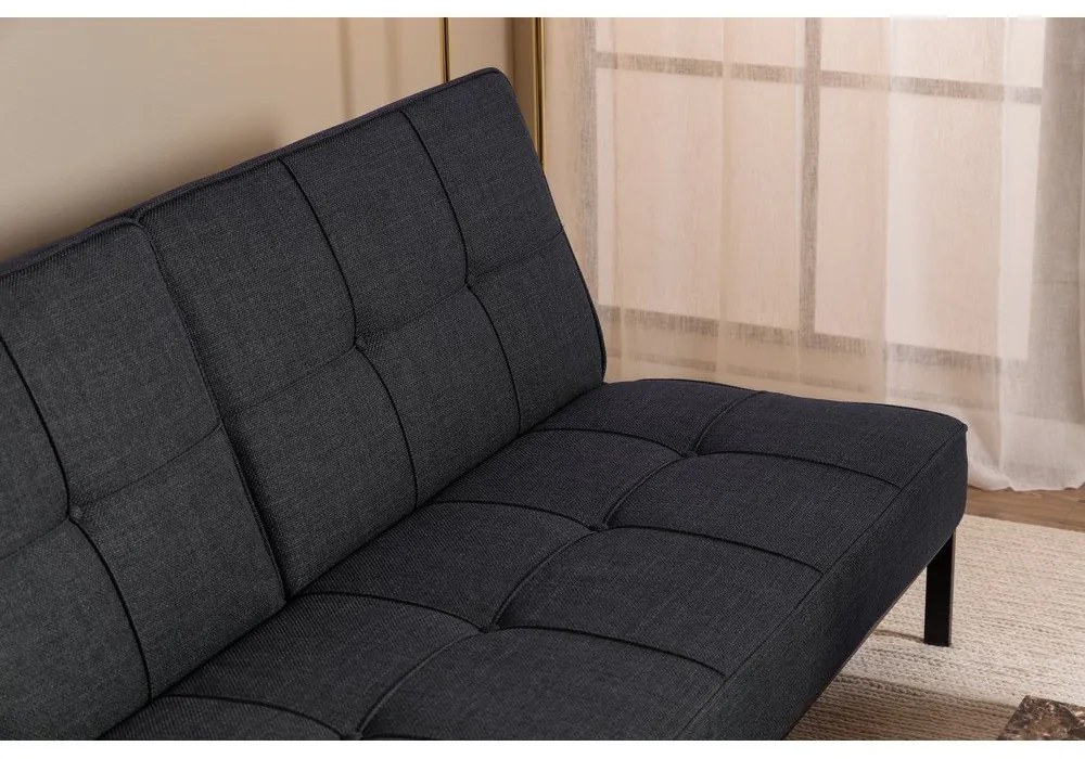 Canapea gri închis extensibilă 198 cm Perugia – Actona