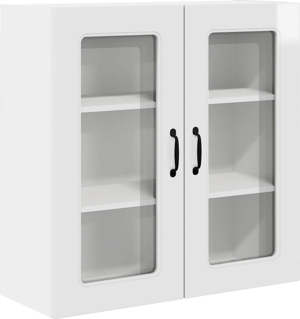 vidaXL Dulap de bucătărie Kalmar Alb lucios 80 x 31 x 80 cm