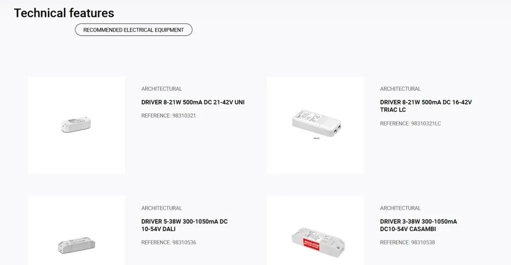Spot LED incastrabil NANO COLIN-1 Grey recessed with frame 7-13W 2700K 20°