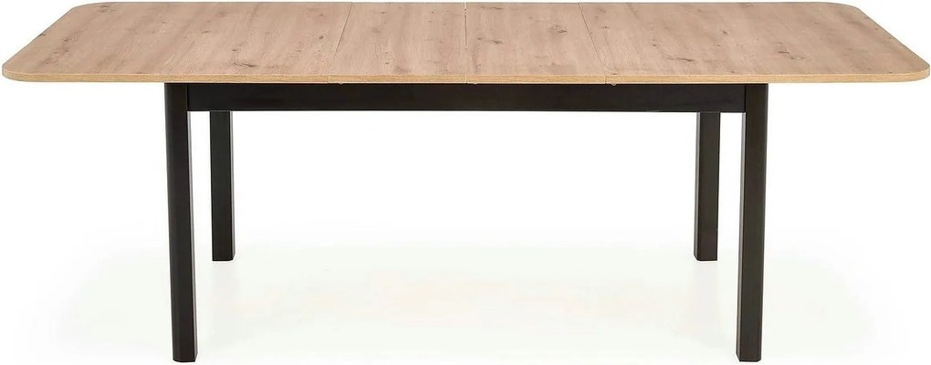 Masa extensibila FLORIAN, stejar artisan/negru, PAL furniruit, 160/228