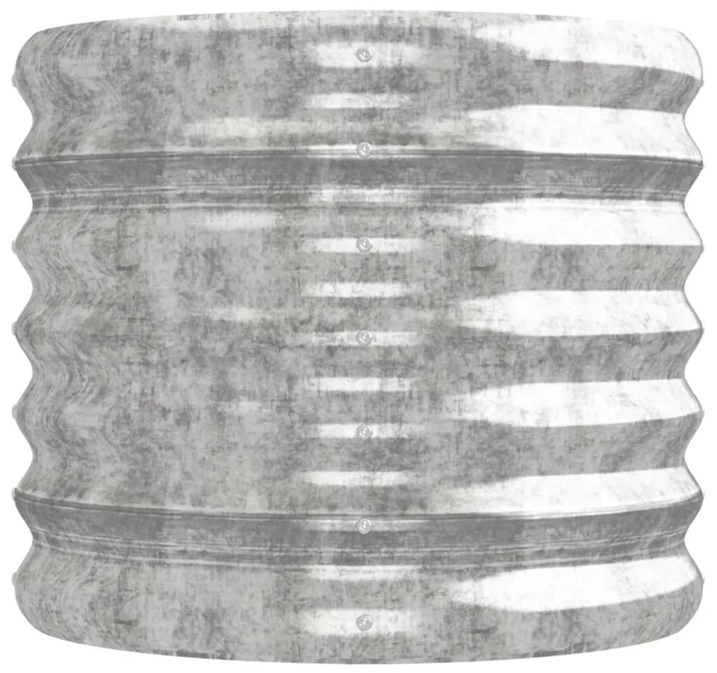 Jardiniera argintiu 224x40x36 cm otel vopsit electrostatic 1, Argintiu, 224 x 40 x 36 cm