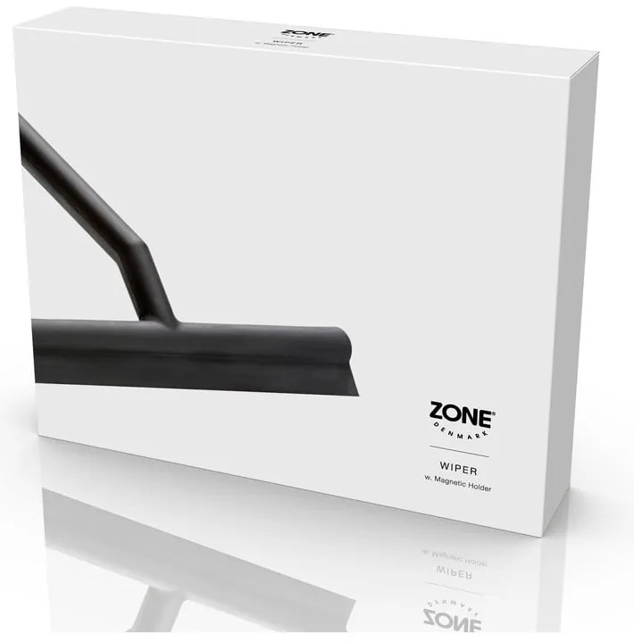 Ștergător cu suport pentru baie Zone, negru