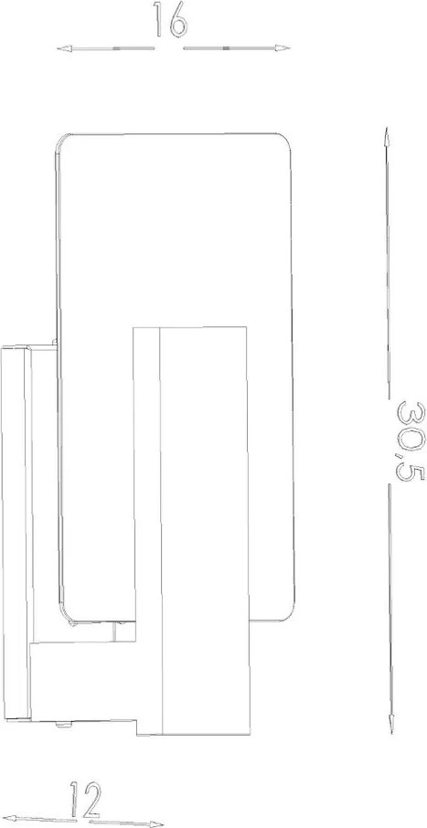 Aplică de perete natural Parola – Sollux