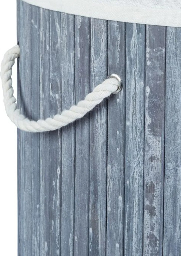 Cos rufe rotund 70 l Bambus Gri