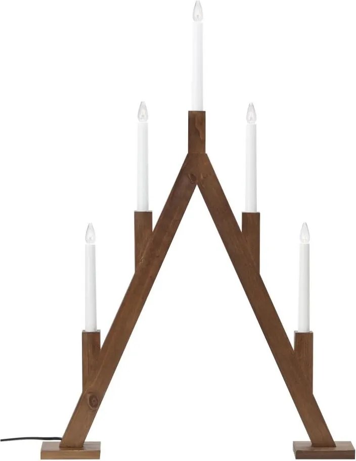 Markslöjd 706471 - Sfesnic de Crăciun BJURFORS 5xE10/3W/230V pin/maro