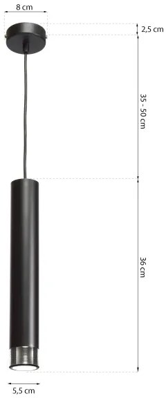 Lustră pe cablu DANI 1xGU10/8W/230V
