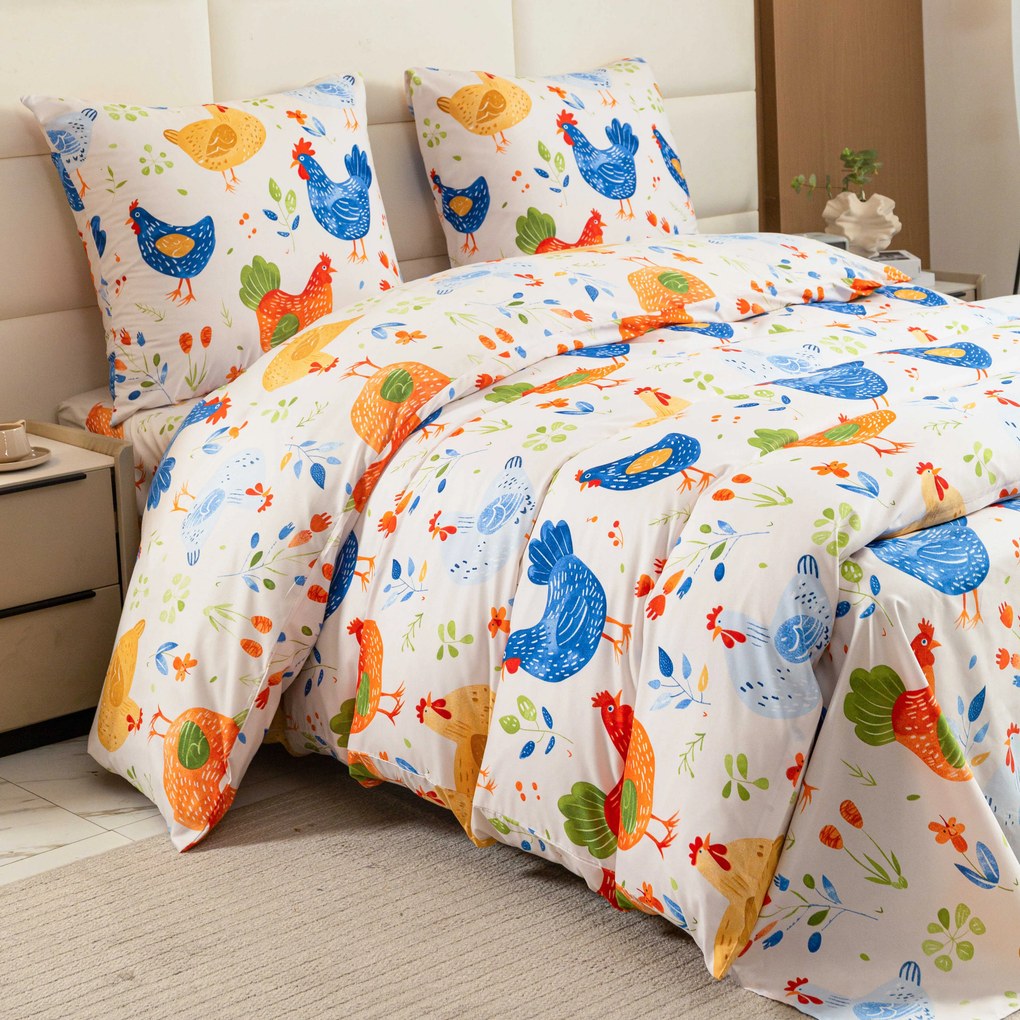 Lenjerie de pat din microfibra HENRIETTA colorata Dimensiune lenjerie de pat: 70 x 90 cm | 140 x 200 cm