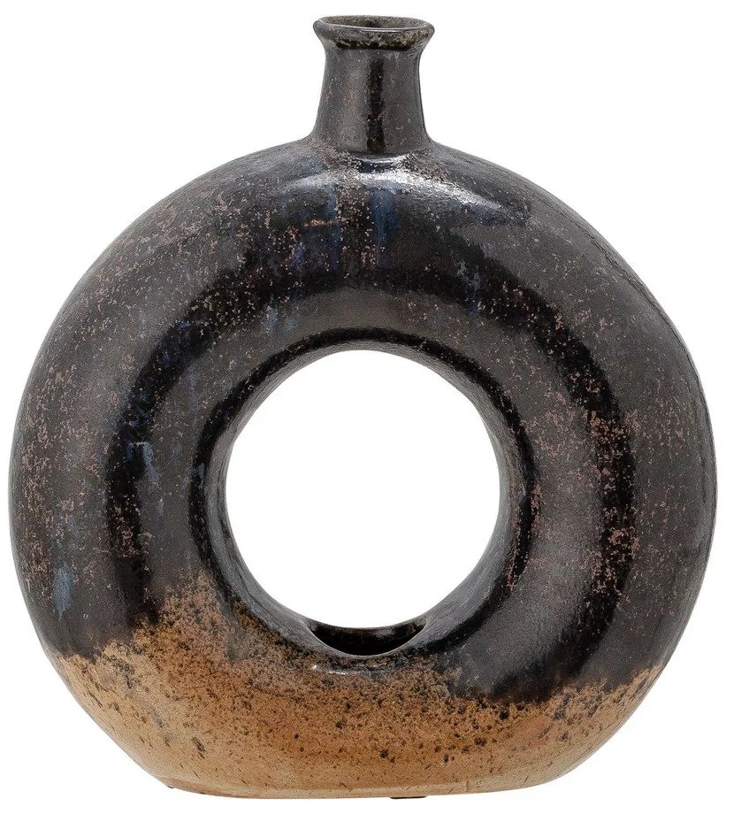 Vază din gresie Bloomingville Baldvin, negru