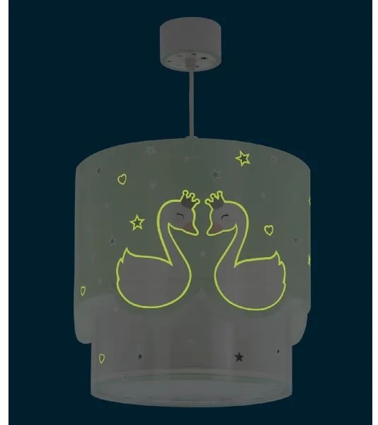 Lustră pentru copii SWEET LOVE 1xE27/60W/230V verde Dalber 61712H