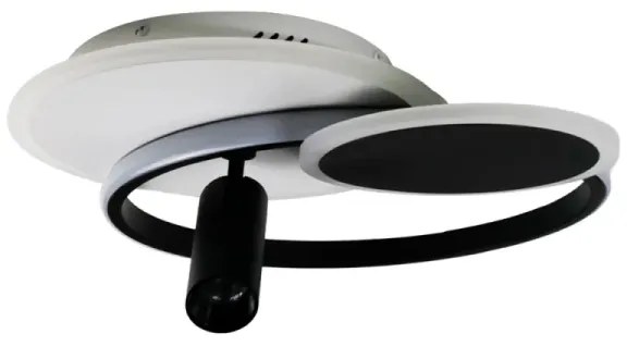 Plafonieră LED dimabilă LED/65W/230V 3000-6500K alb/negru + telecomandă