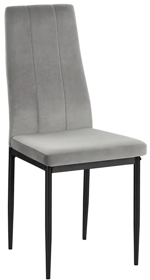Scaune de dining gri 2 buc. din catifea Kelly – Støraa