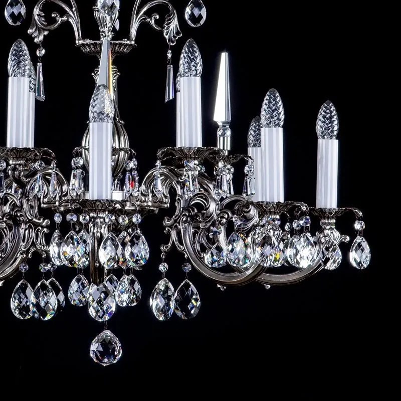 Candelabru cristal Bohemia 12 brate ARABELA antique CE