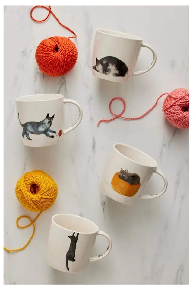 Cană albă din porțelan 400 ml Best Feline Friends – Maxwell & Williams