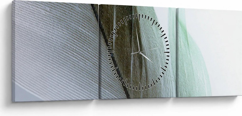 Tablou - Pene, macro (cu ceas) (90x30 cm)