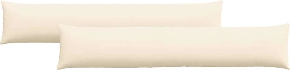 vidaXL Perne pentru canapea 2 pcs Crem 200 x 40 cm