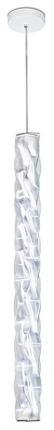 Lustra LED design tehnico-decorativ realizat manual Hugo vertical prisma