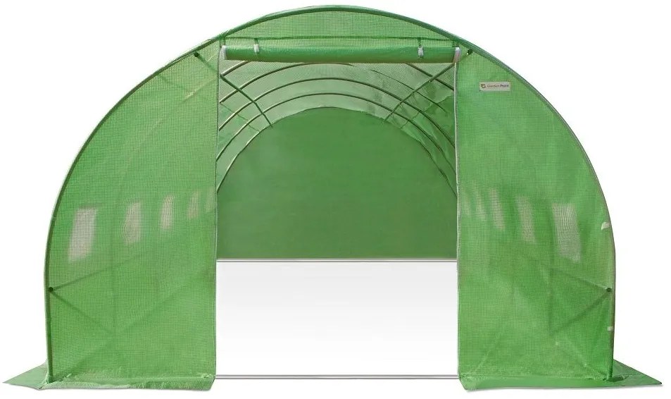 Tunel din folie verde cu cadru metalic 3x8m Garden Point